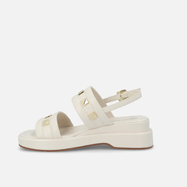 Bruno Premi Burro Low Sandal with Platinum Studs