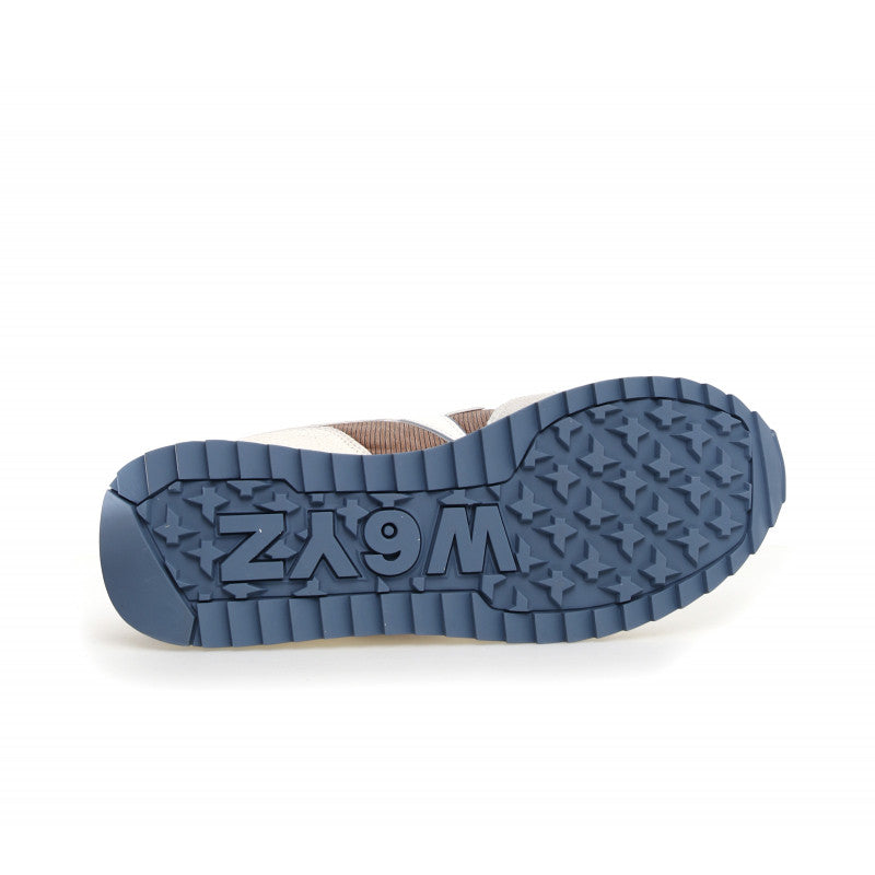 Sneakers W6yz Yak White-Brown-Azure, Uomo