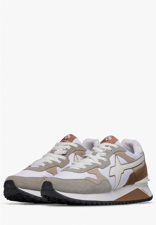 Sneakers W6YZ YAK-M SUEDE Beige Bianco, Uomo