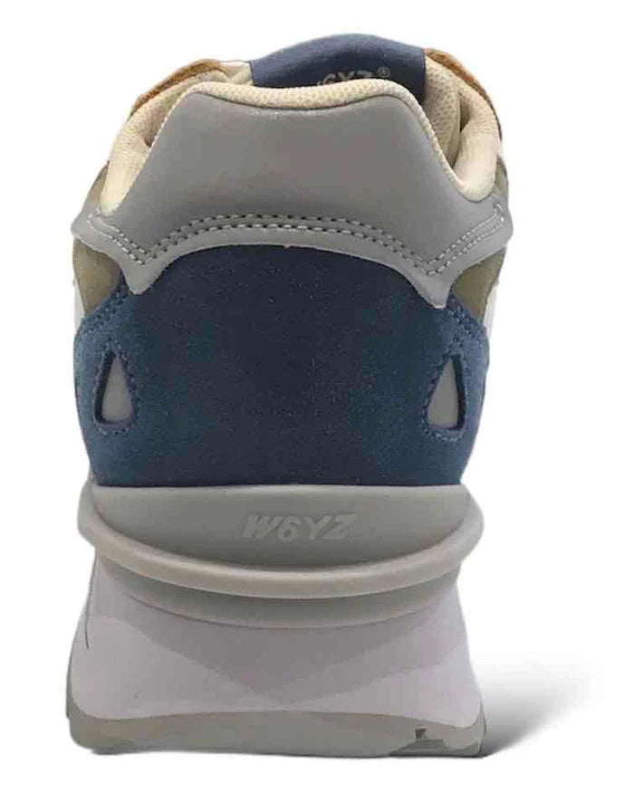 W6yz Sneakers Uomo Match M 01 1F32 Blue Bianco Grigio