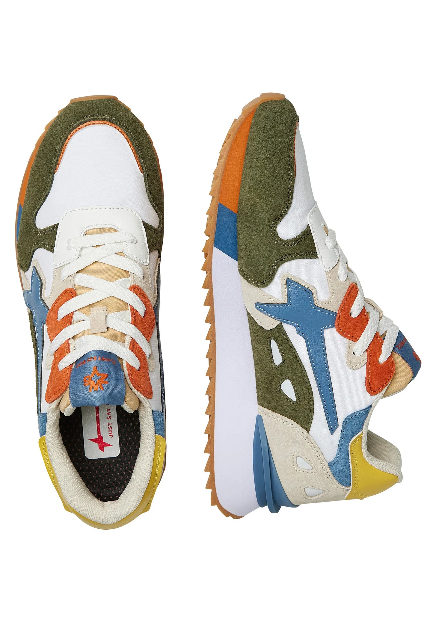 W6yz Sneakers Match M 01 1F31 Military/Beige/Azure