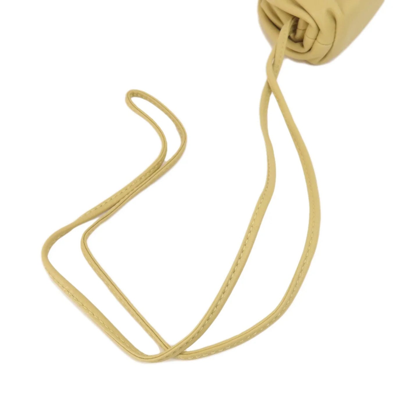 Bottega Veneta – Portamonete The Pouch in pelle beige