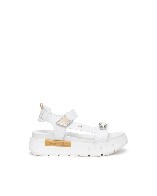 NERO GIARDINI Sandali platform Donna - Bianco modello E410707D