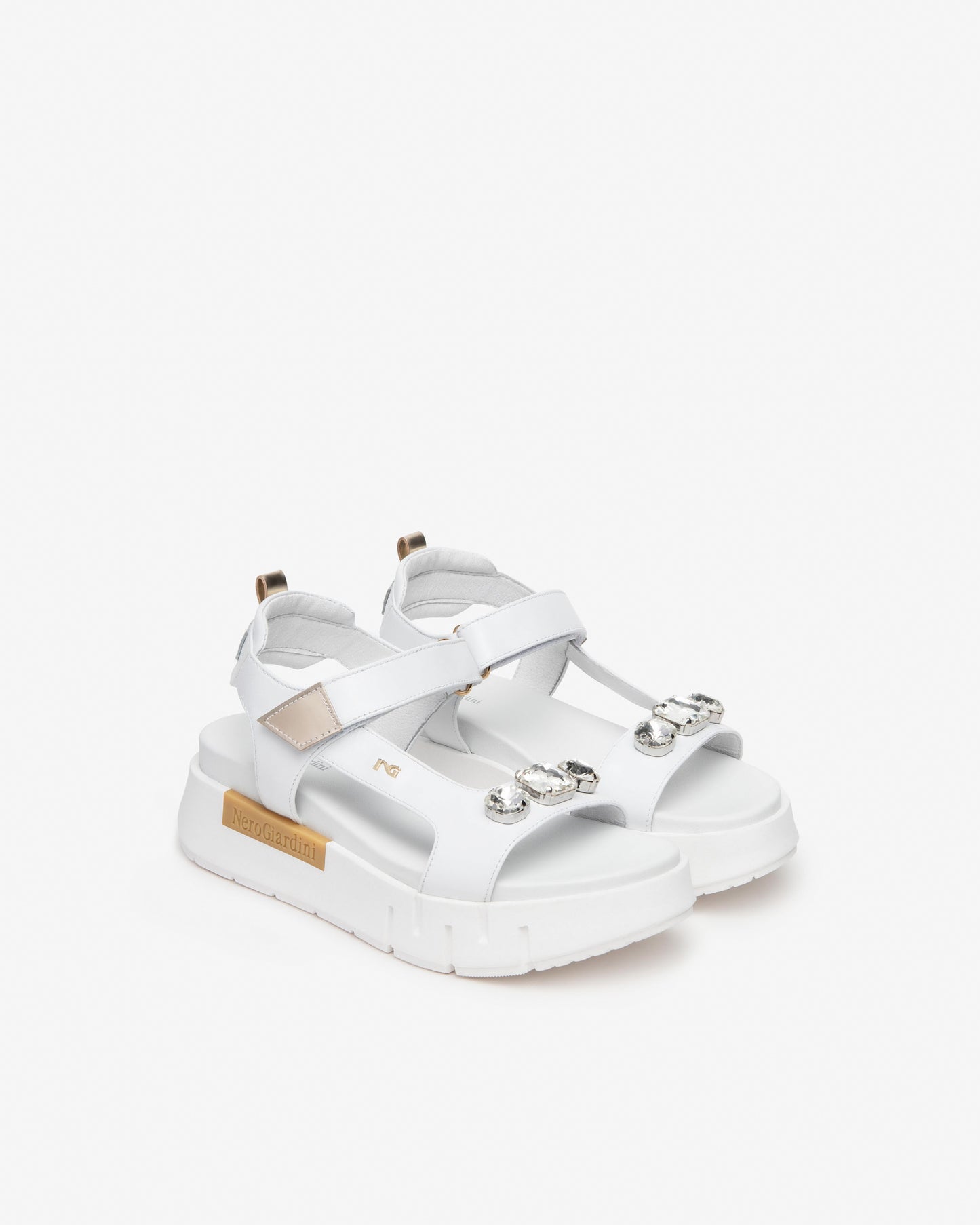 NERO GIARDINI Sandali platform Donna - Bianco modello E410707D