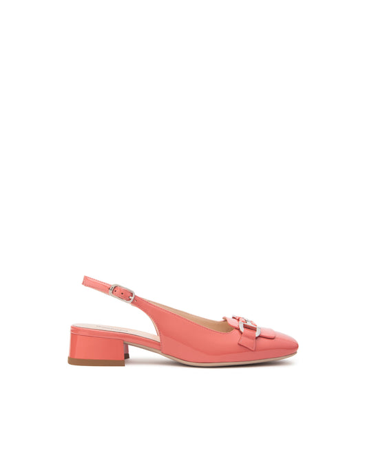 Slingback Nero Giardini colore Papavero Mod.