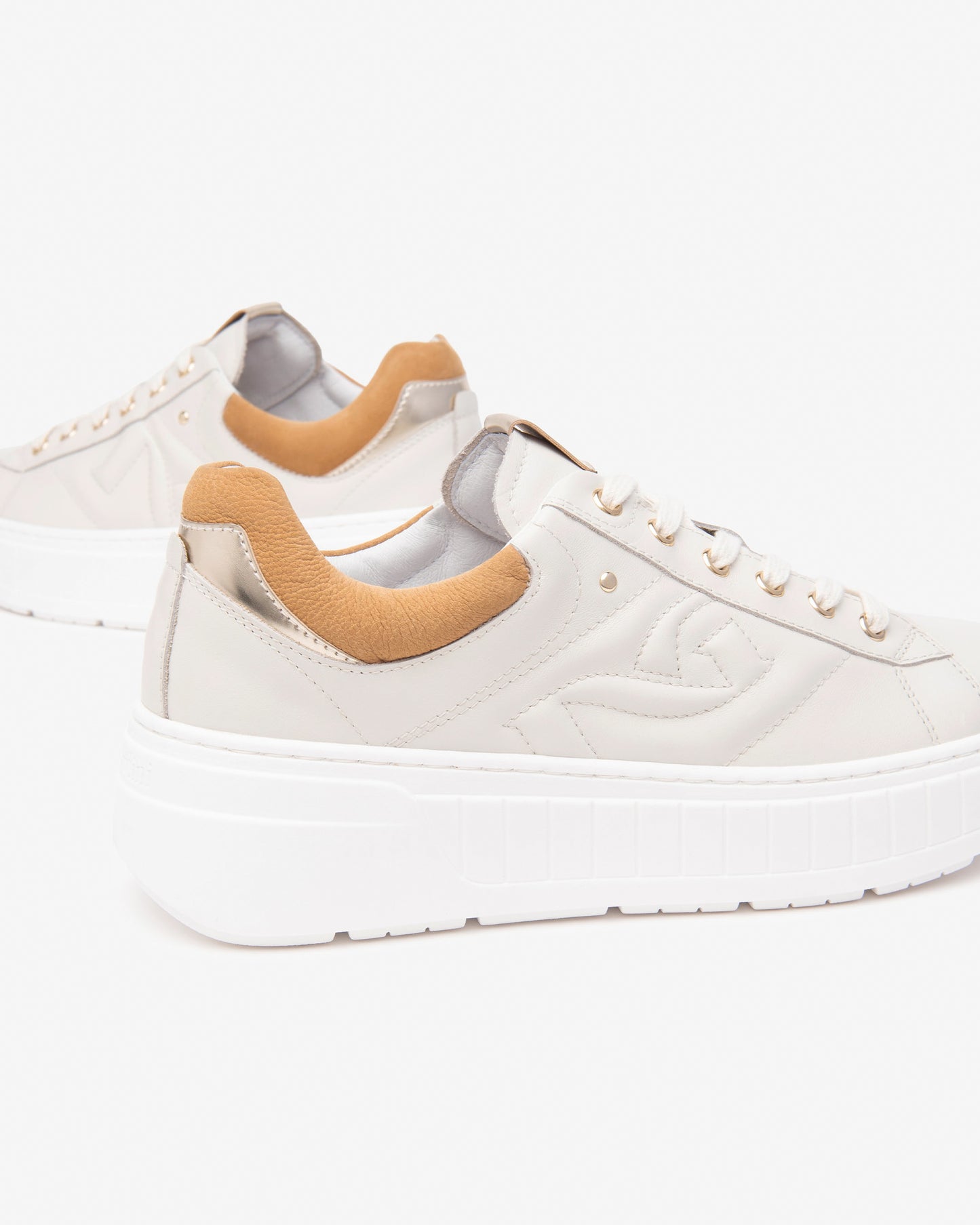 Sneakers Nero Giardini Beige Platform