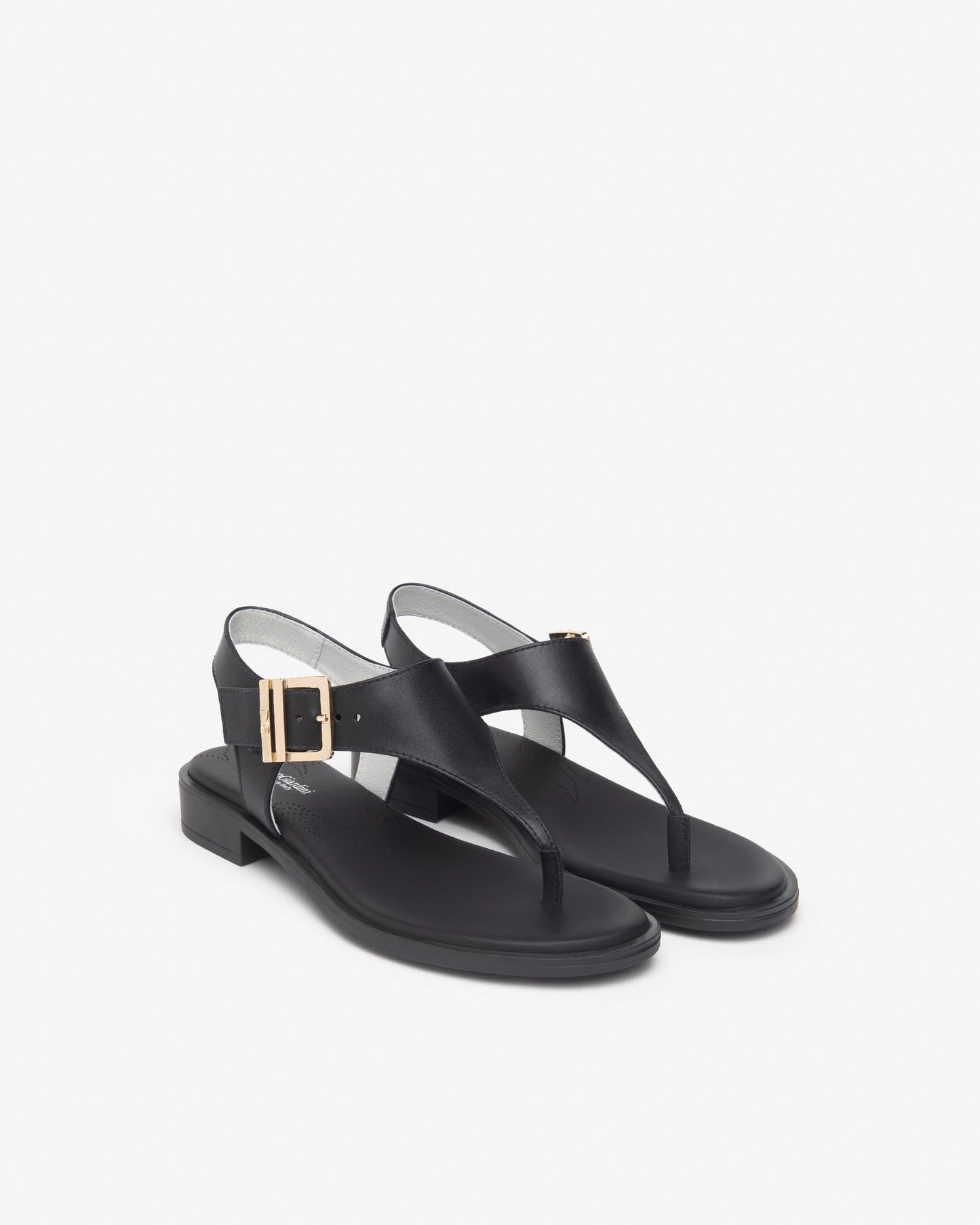 Sandalo Infradito Tacco 2 cm Nero Giardini Colore Nero