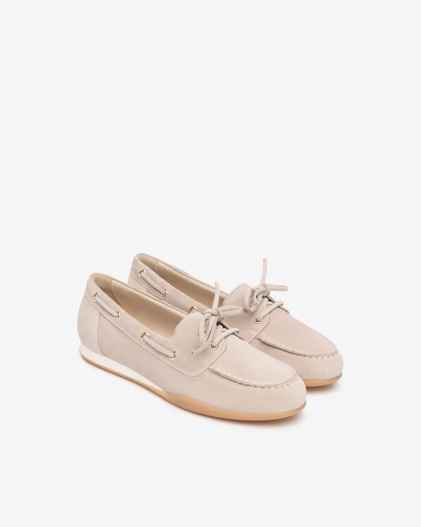 Mocassini in pelle scamosciata Beige da donna E615042d_677