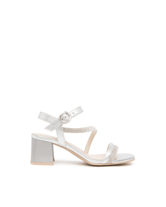 Nero Giardini art. E615721D-700 Sandali Donna in Pelle Argento