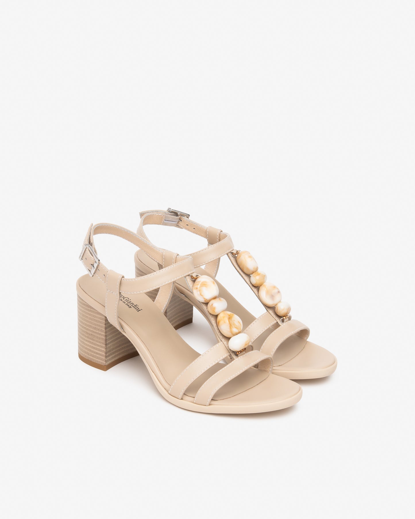 NeroGiardini Sandali Donna in Pelle  Avorio Art.E615860