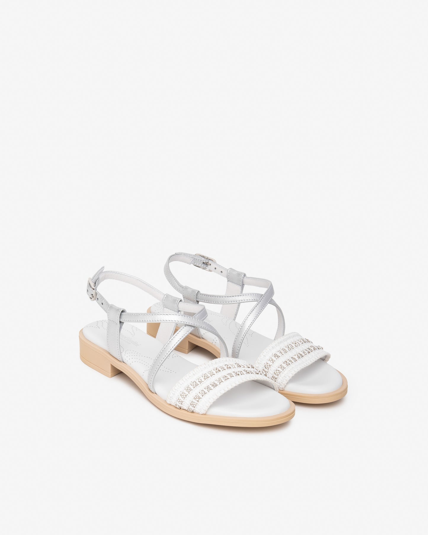Nero Giardini Sandalo Dona in pelle Argento E615900D