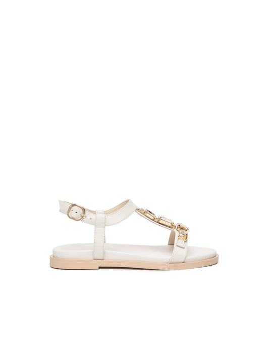 Nero Giardini Sandali Donna in Pelle Bianco E615931D-713
