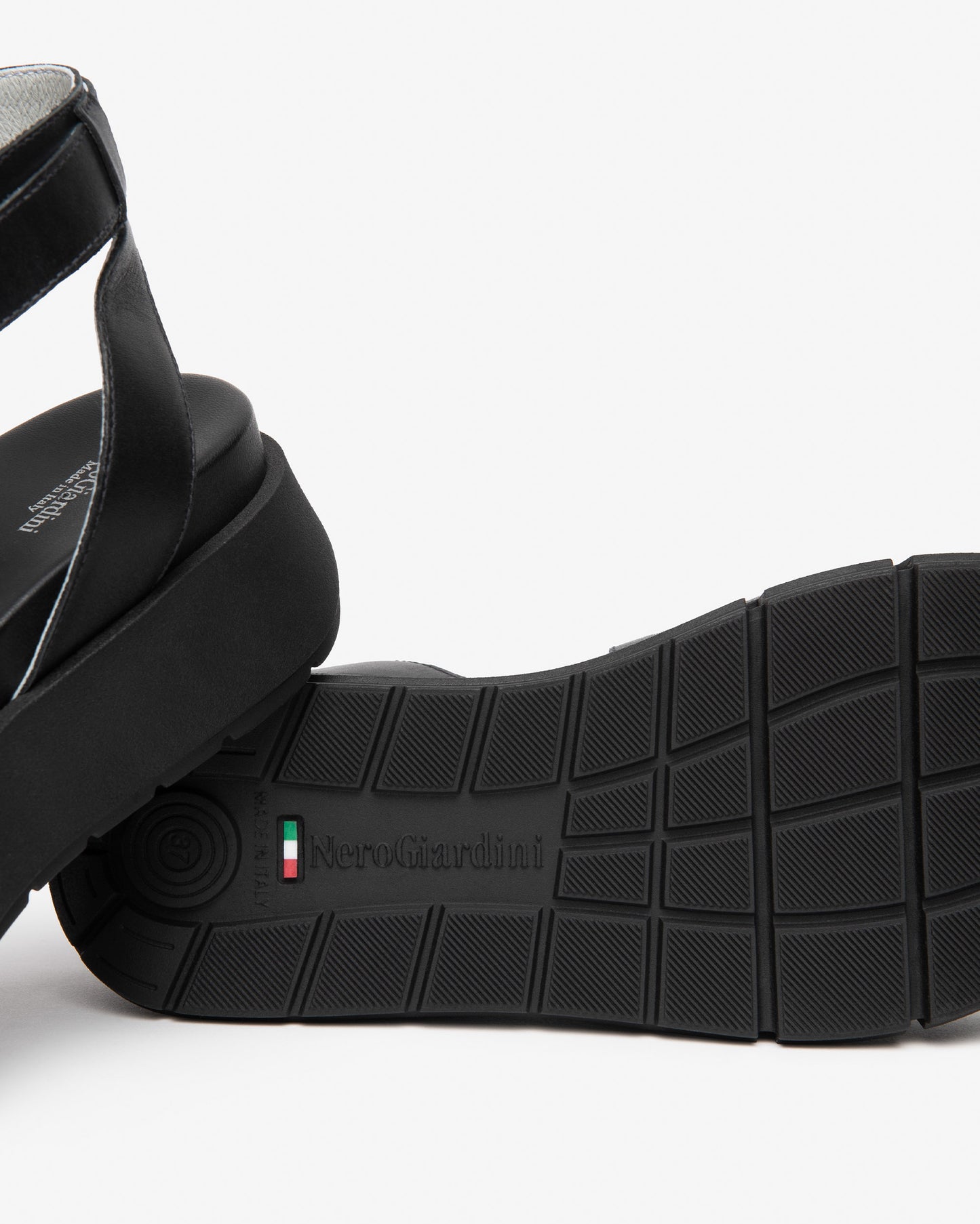 Nero Giardini E617067D-100 Sandali Donna in Pelle nero
