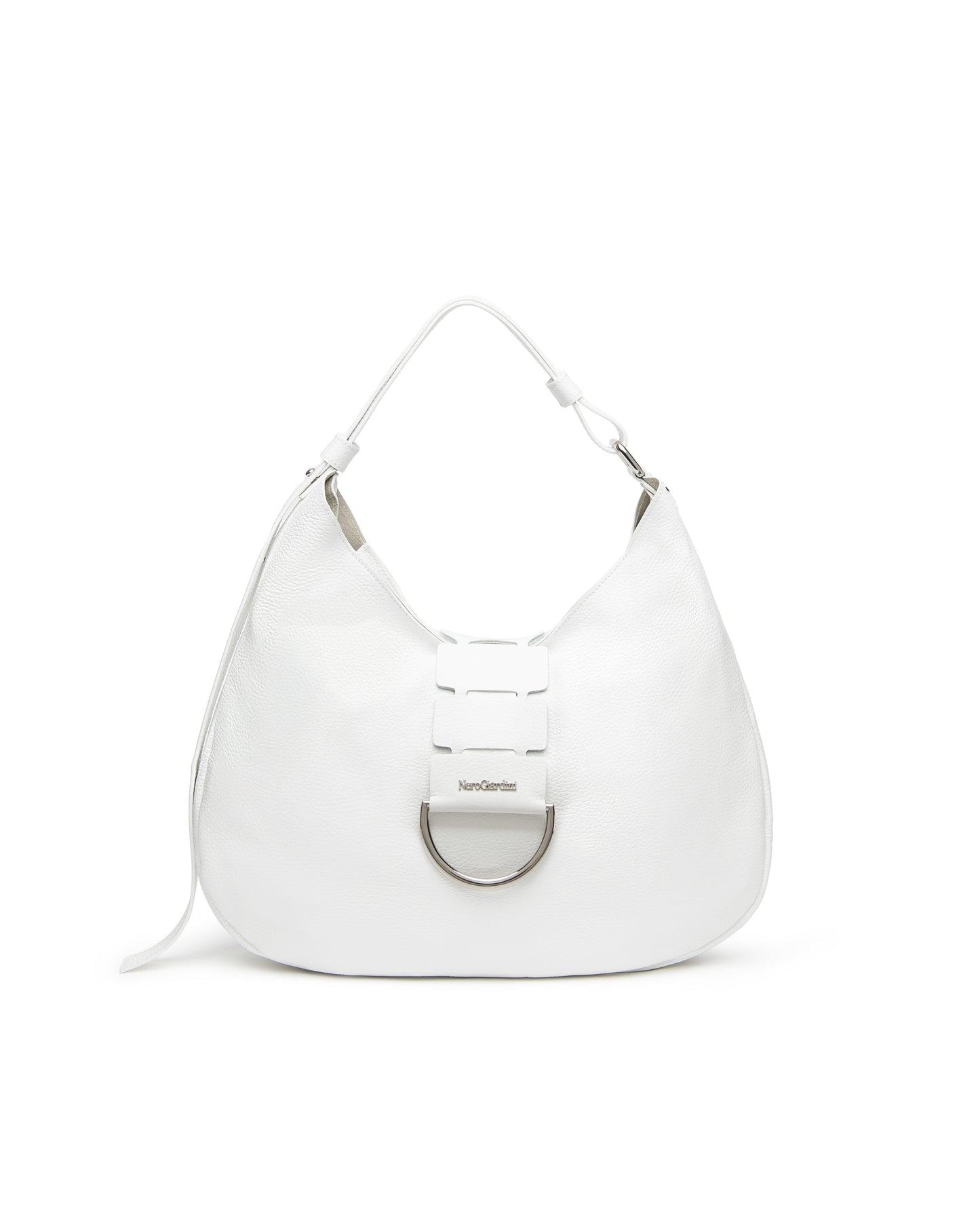 Borsa a tracolla in pelle Bianca da donna E644161D_707