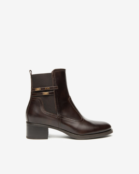 NeroGiardini Stivaletti Donna in Pelle e Tessuto I513841D-300