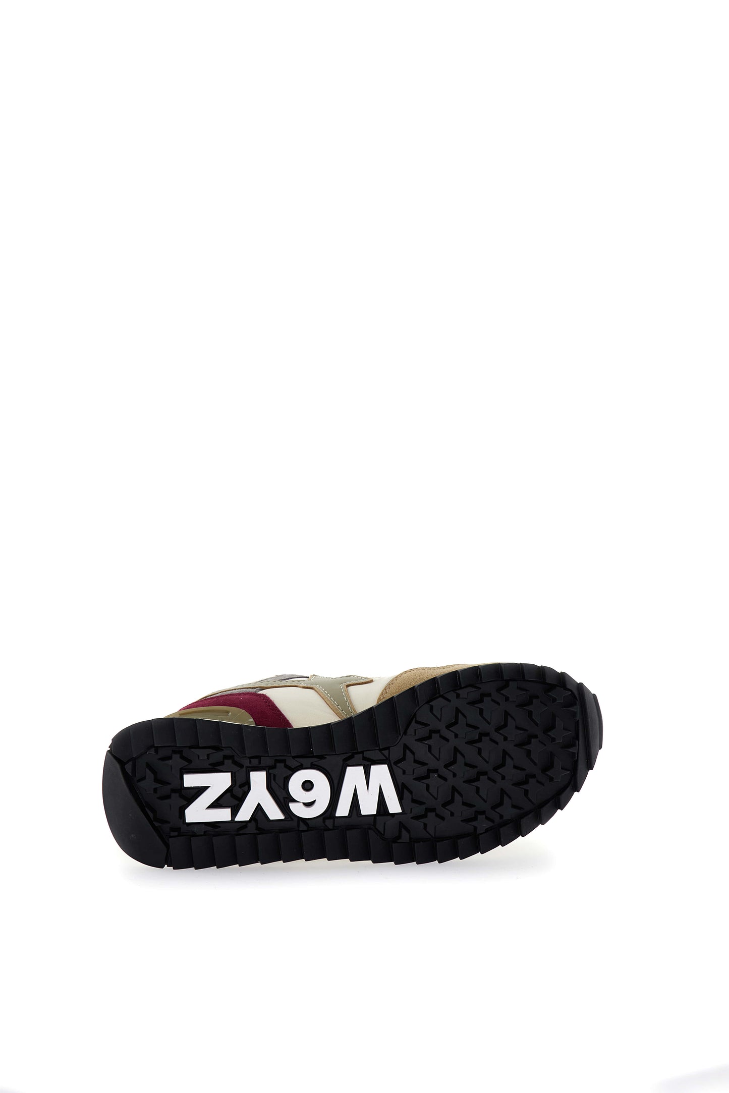 YAK-W. SUEDE/NYLON/METALLIC STRIPE SOLE SAND-BONE-DARK GREY