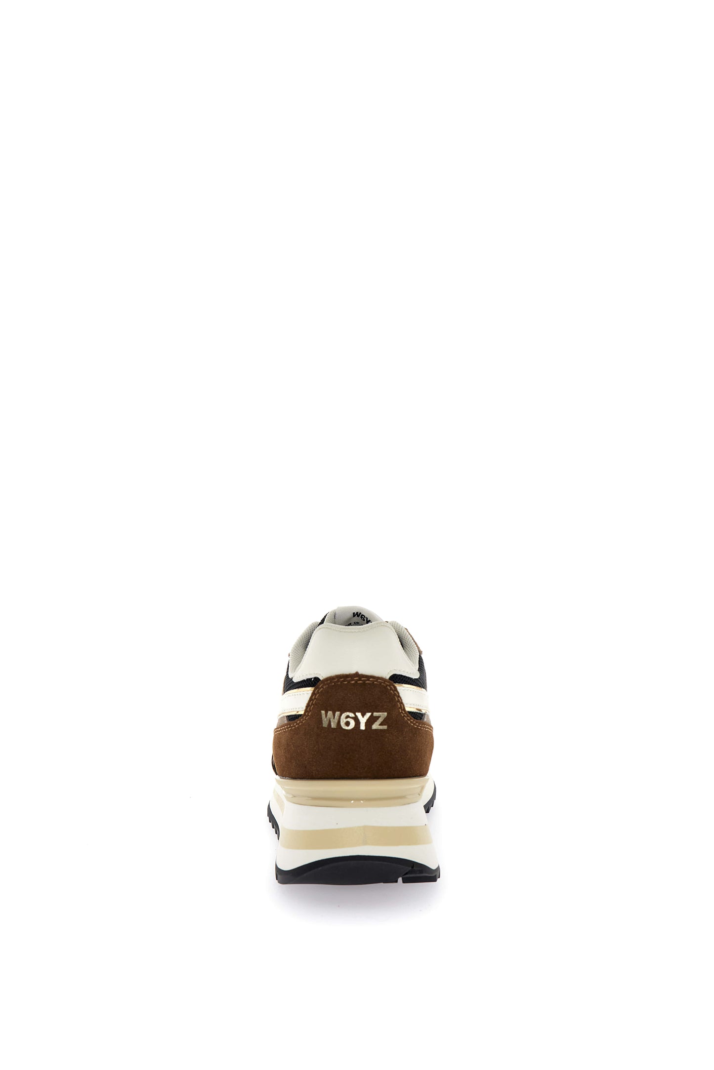 YAK-W. SUEDE/NYLON/METALLIC STRIPE SOLE TAUPE-BLACK-BONE
