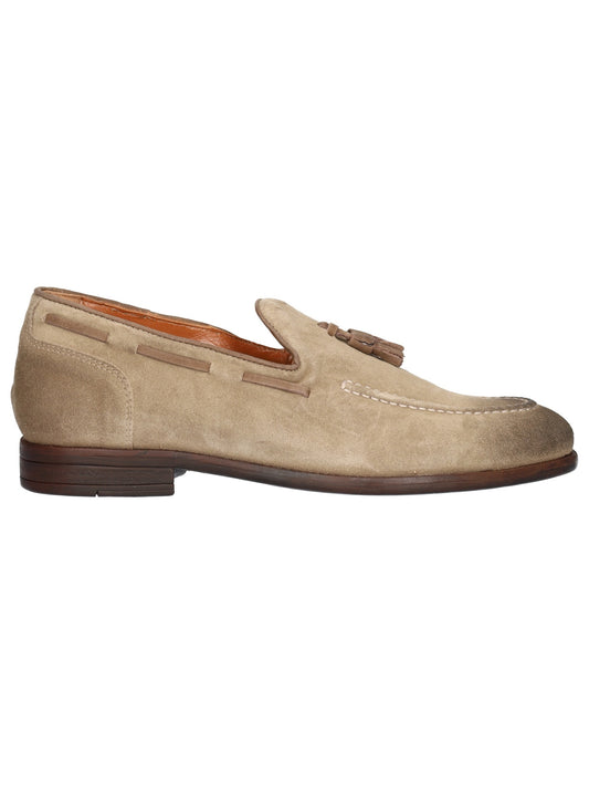 Mocassino Beige con nappine in tinta Nero Giardini