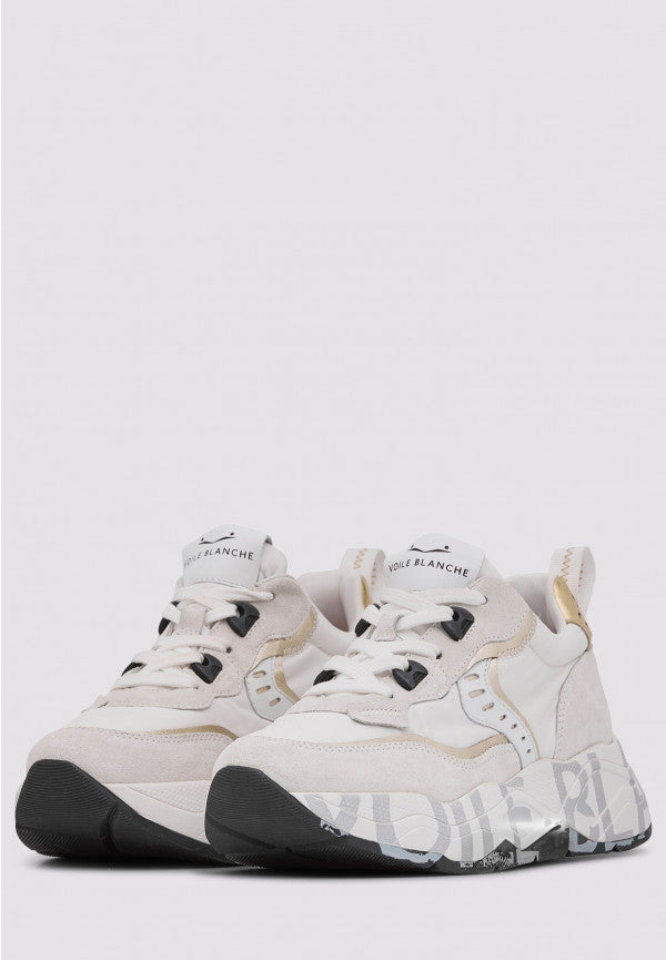 Club 105 sneakers in suede e tessuto tecnico Bianco-Platino