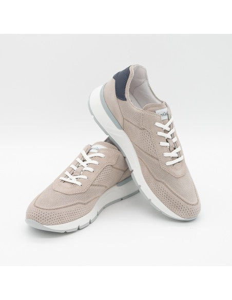 Sneakers Nero Giardini Beige traforate  E4001901U/112 Uomo
