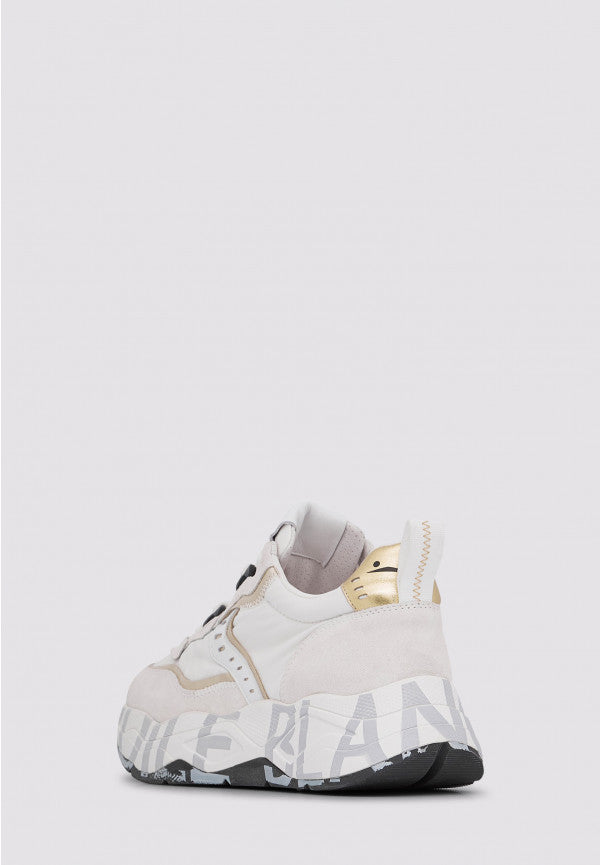 Club 105 sneakers in suede e tessuto tecnico Bianco-Platino