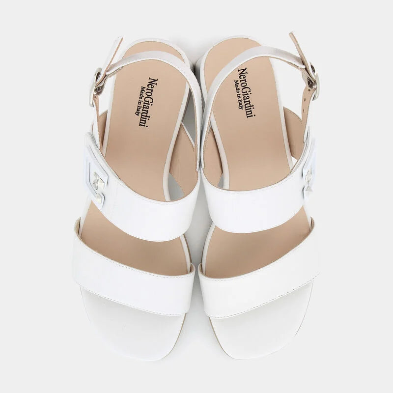 Sandal Nero Giardini White E410241D 