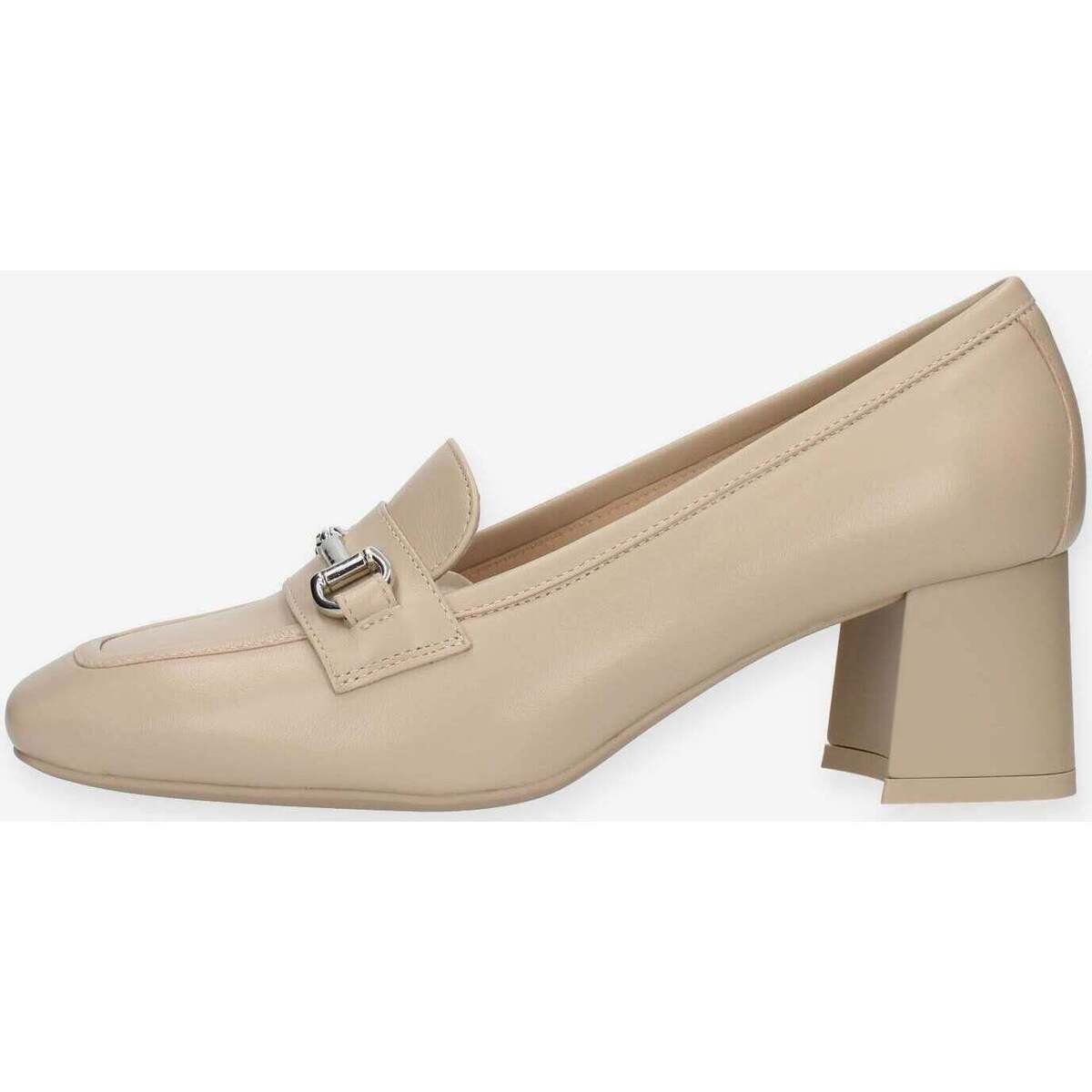 Nero Giardini Women's Beige Moccasin E409471D With Clamp 