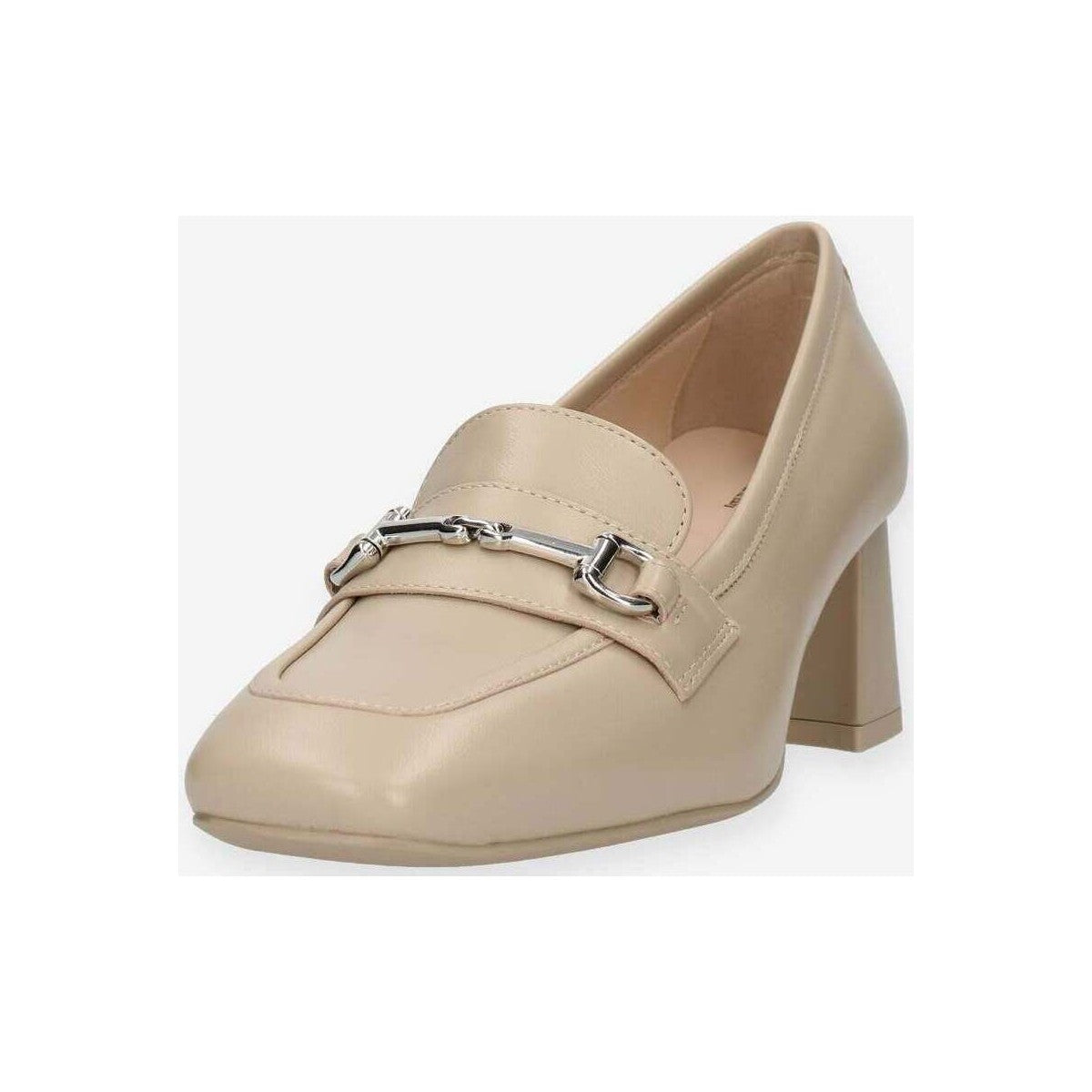 Nero Giardini Women's Beige Moccasin E409471D With Clamp 
