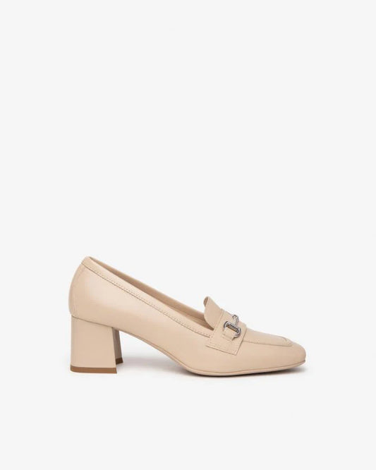 Nero Giardini Women's Beige Moccasin E409471D With Clamp 