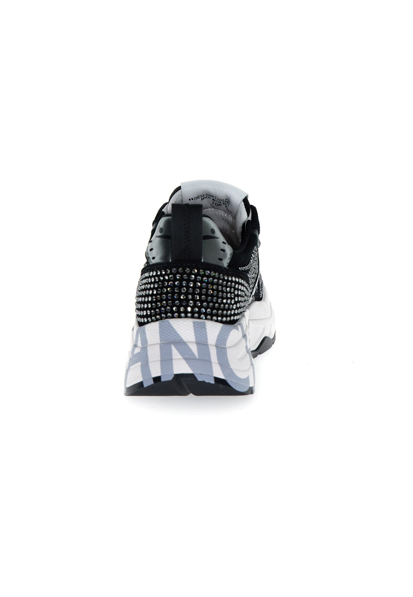 Voile Blanche sneaker Mod. CLUB105. SUEDE/STRASS BLACK+STRASS