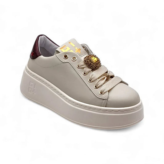 SNEAKERS DONNA GIO+ PIA 250A COMBI LATTE/BOTTONI