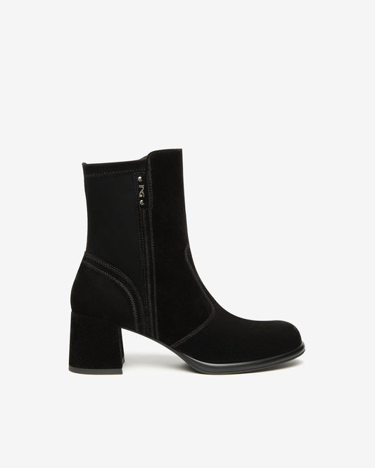 NeroGiardini Tronchetti Donna in Suede nero 514311D-100 shoesstyle