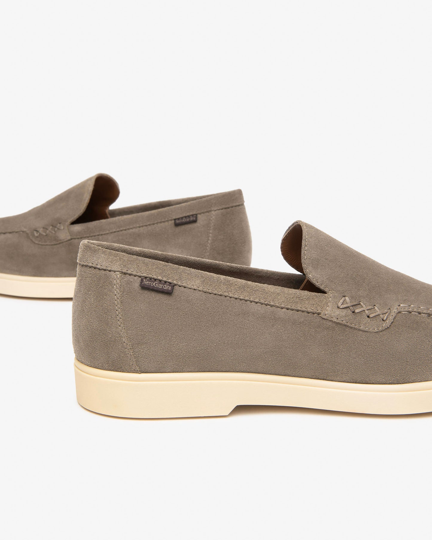 Mocassino Beige nero Giardini Uomo