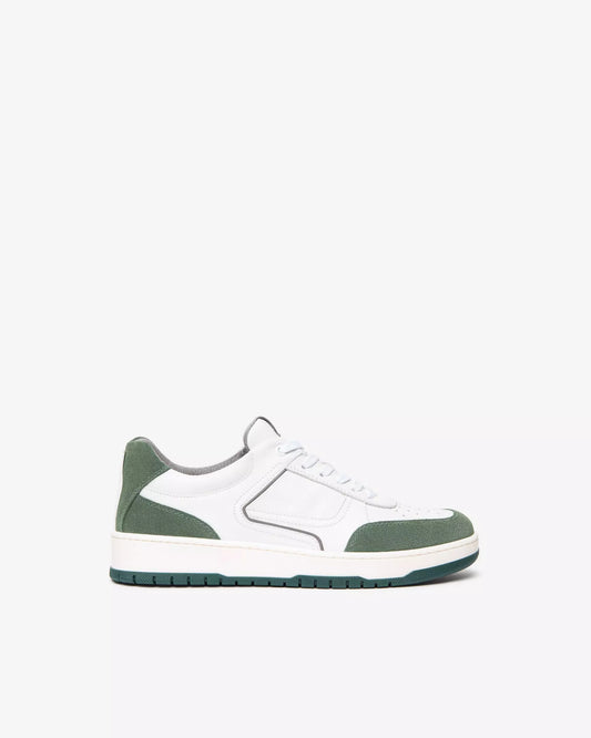 Sneakers Uomo in Pelle e Camoscio Beige Nero Giardini