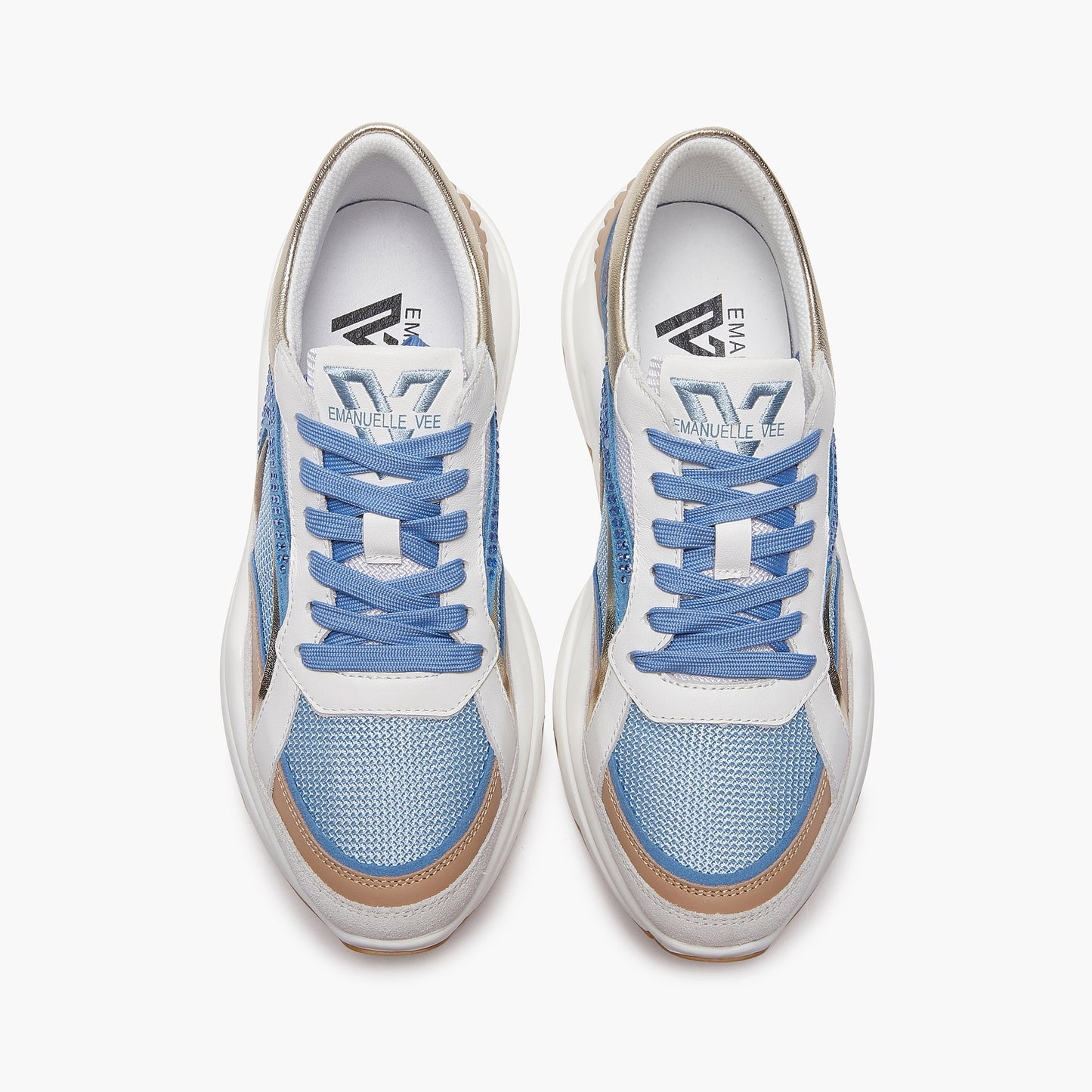Sneakers Emanuelle Vee Mod. Goa Azzurre