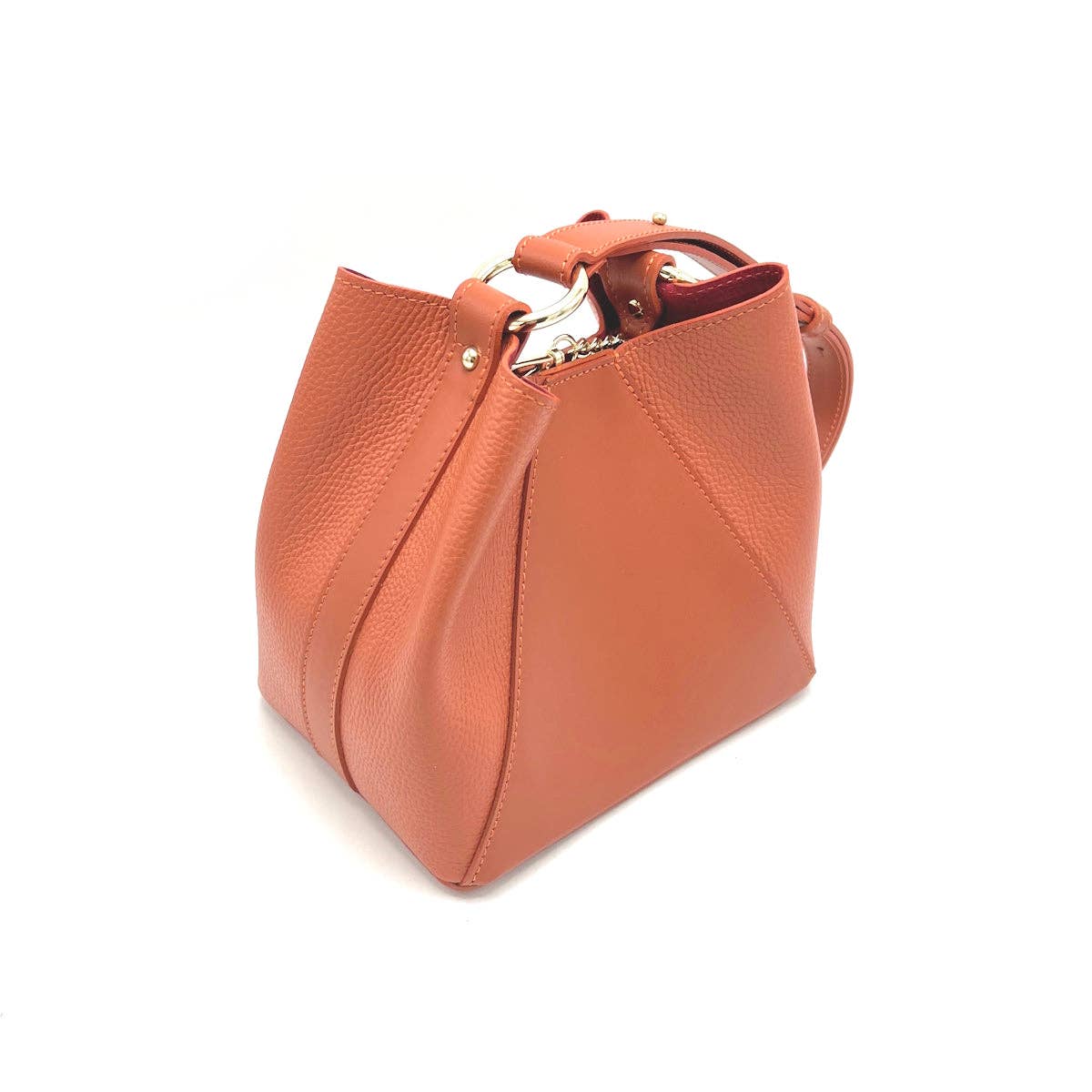 Bolgheri Leather Bucket Bag – Handcrafted in Tuscany