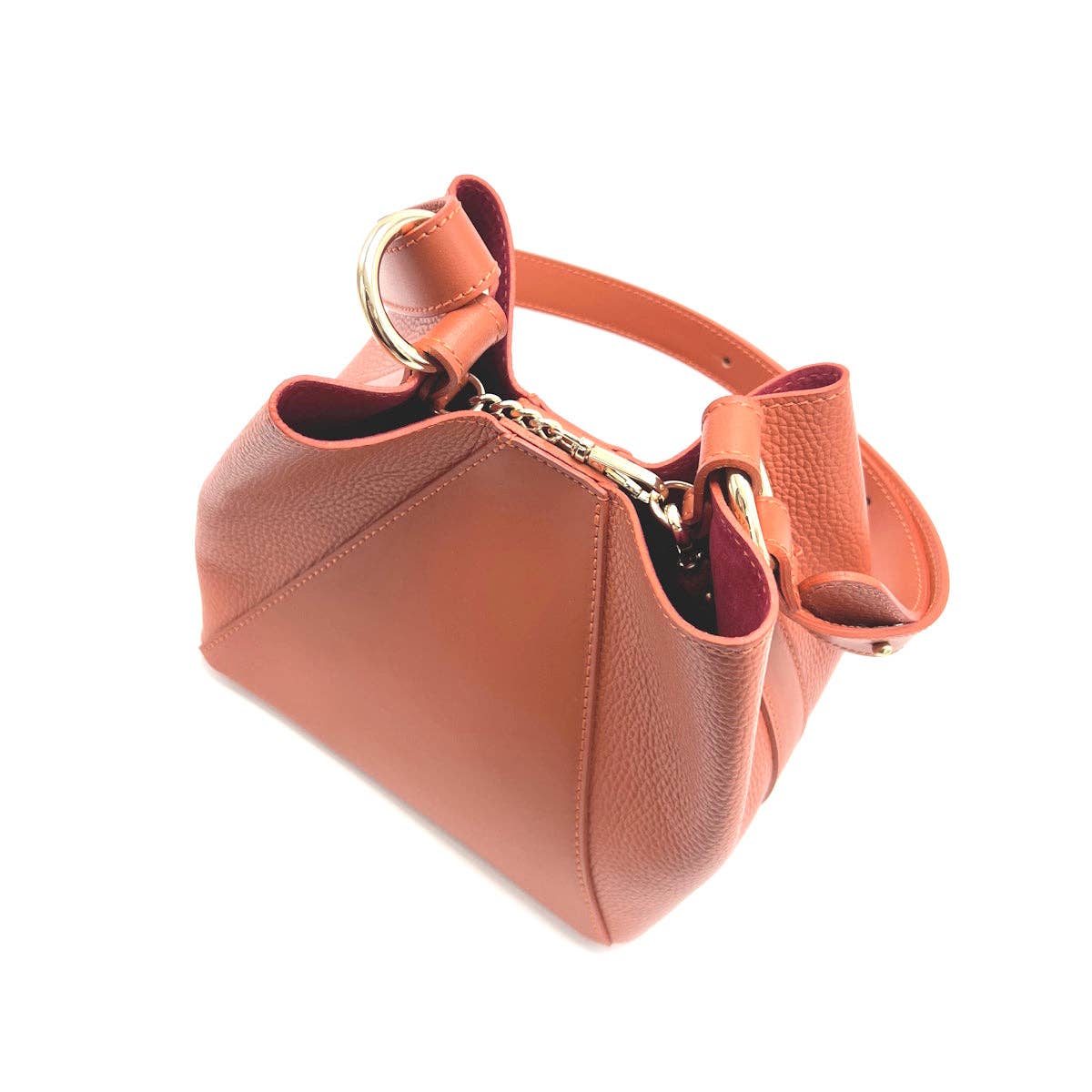 Bolgheri Leather Bucket Bag – Handcrafted in Tuscany