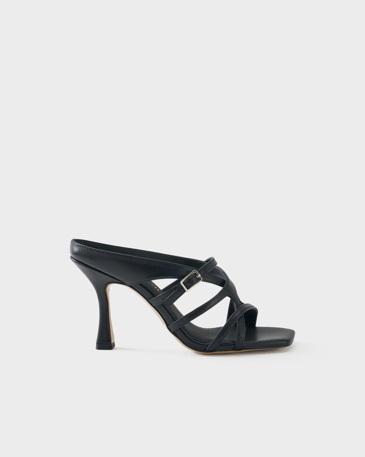 Bruno Premi Sandalo in nappa Nero con tacco alto