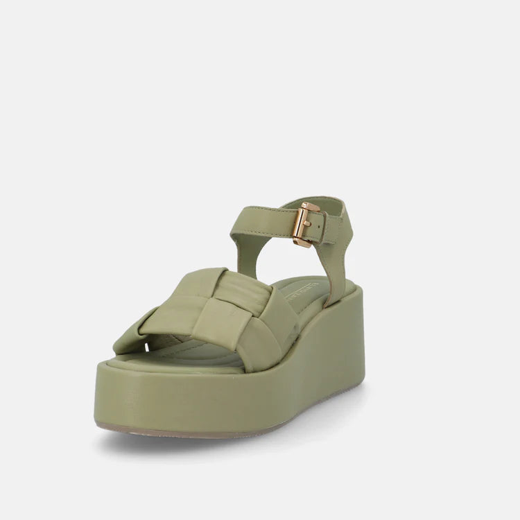 Elvio Zanon Khaki Wedges