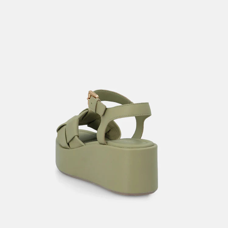 Elvio Zanon Khaki Wedges