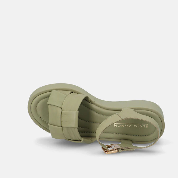 Elvio Zanon Khaki Wedges