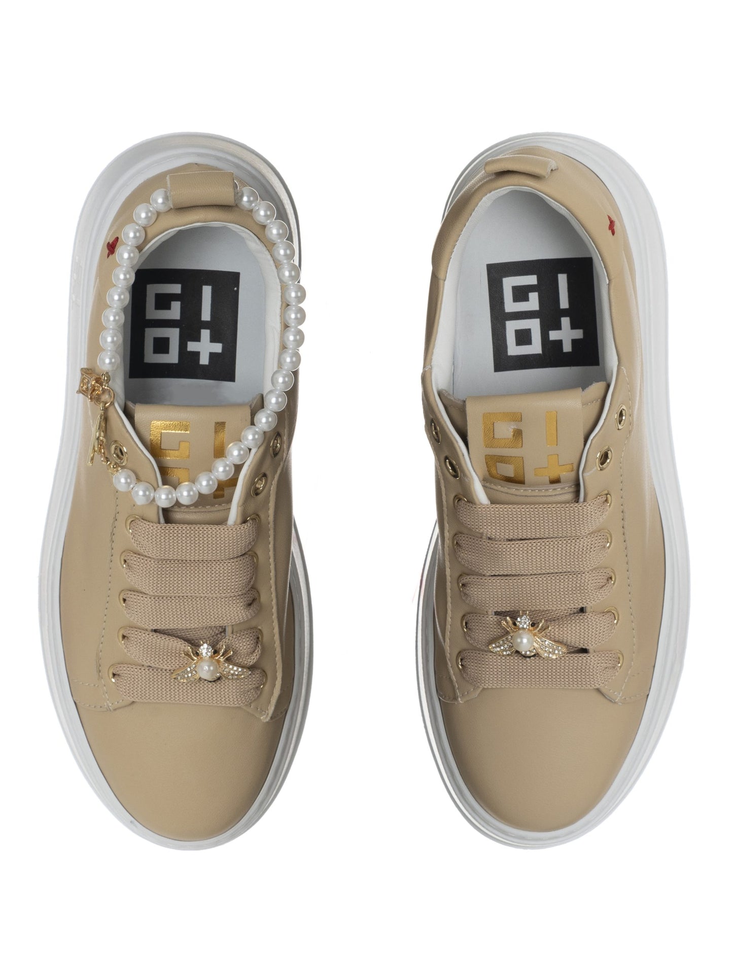 Sneakers Gio+Beige Platino, Donna