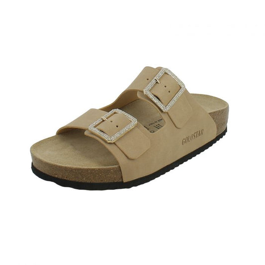 Goldstar Sandal Dove Grey with Stone Buckle