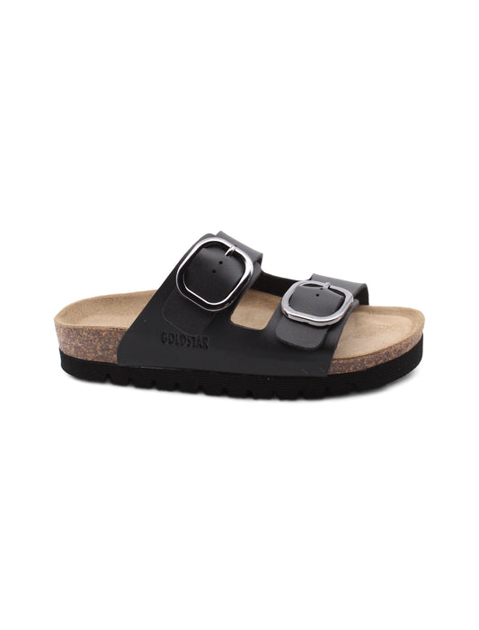 Ciabatta platform a doppia fascia donna