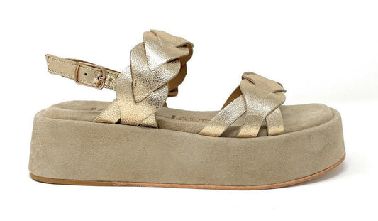 Sandalo Janet Platino Platform