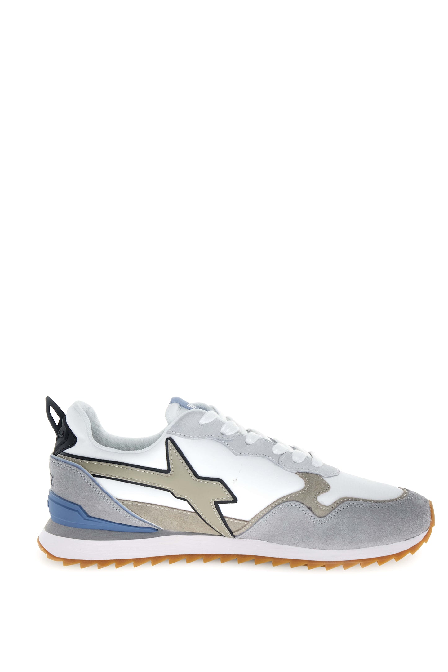 JET-M. - Sneakers in tessuto tecnico e suede - Grigio-Bianco-Azzurro