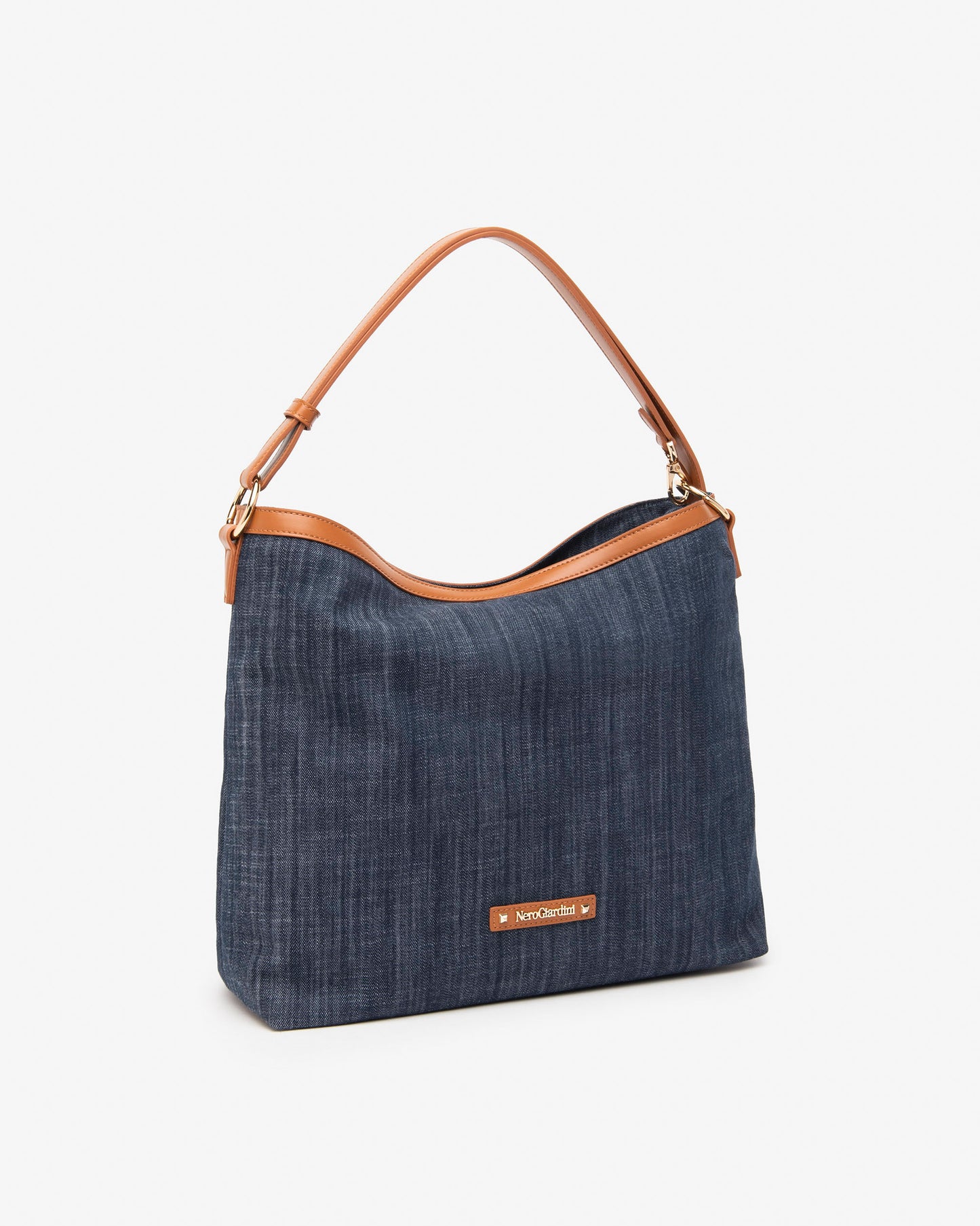 Shopper Nero Giardini Jeans and Leather profiles