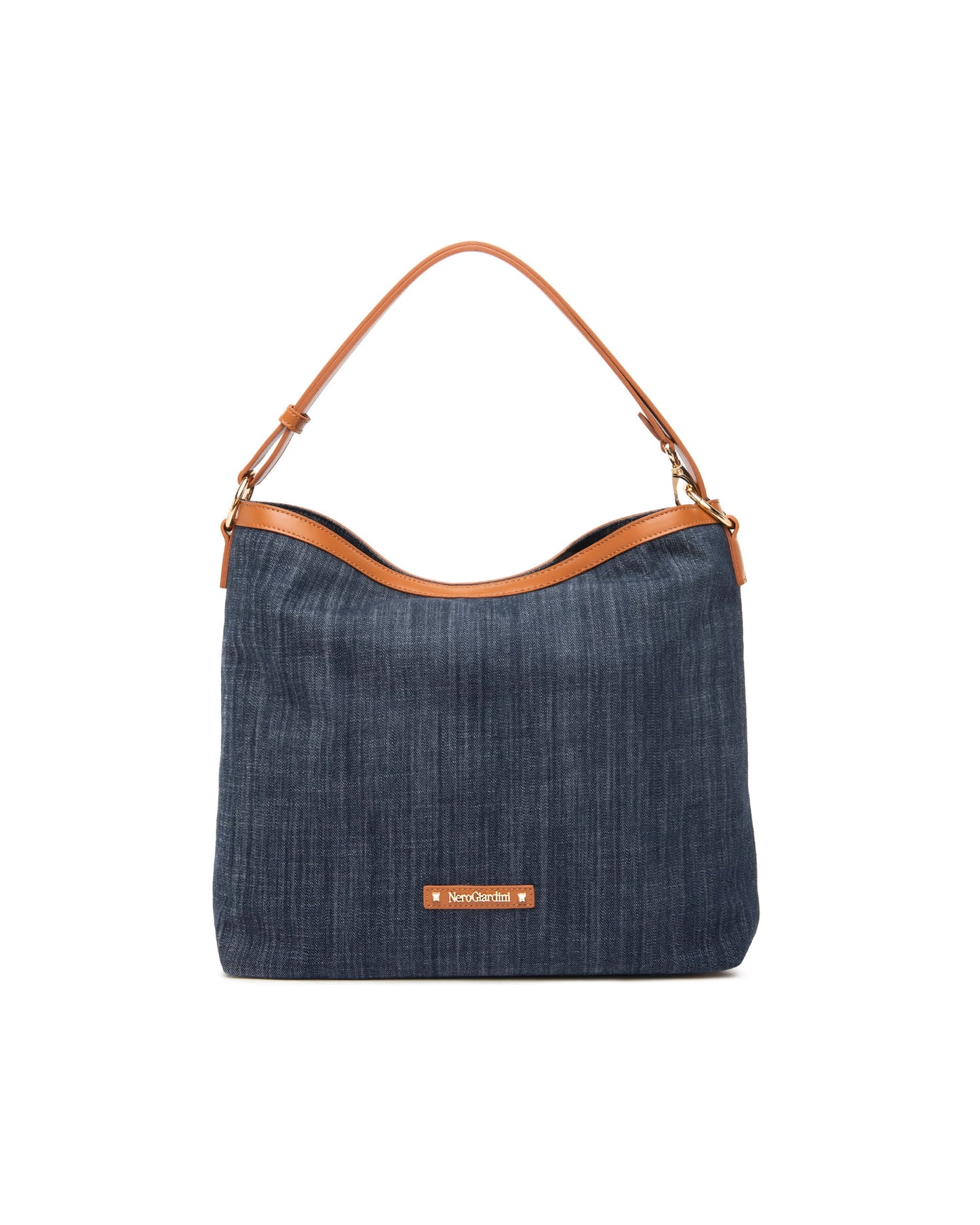 Shopper Nero Giardini Jeans and Leather profiles