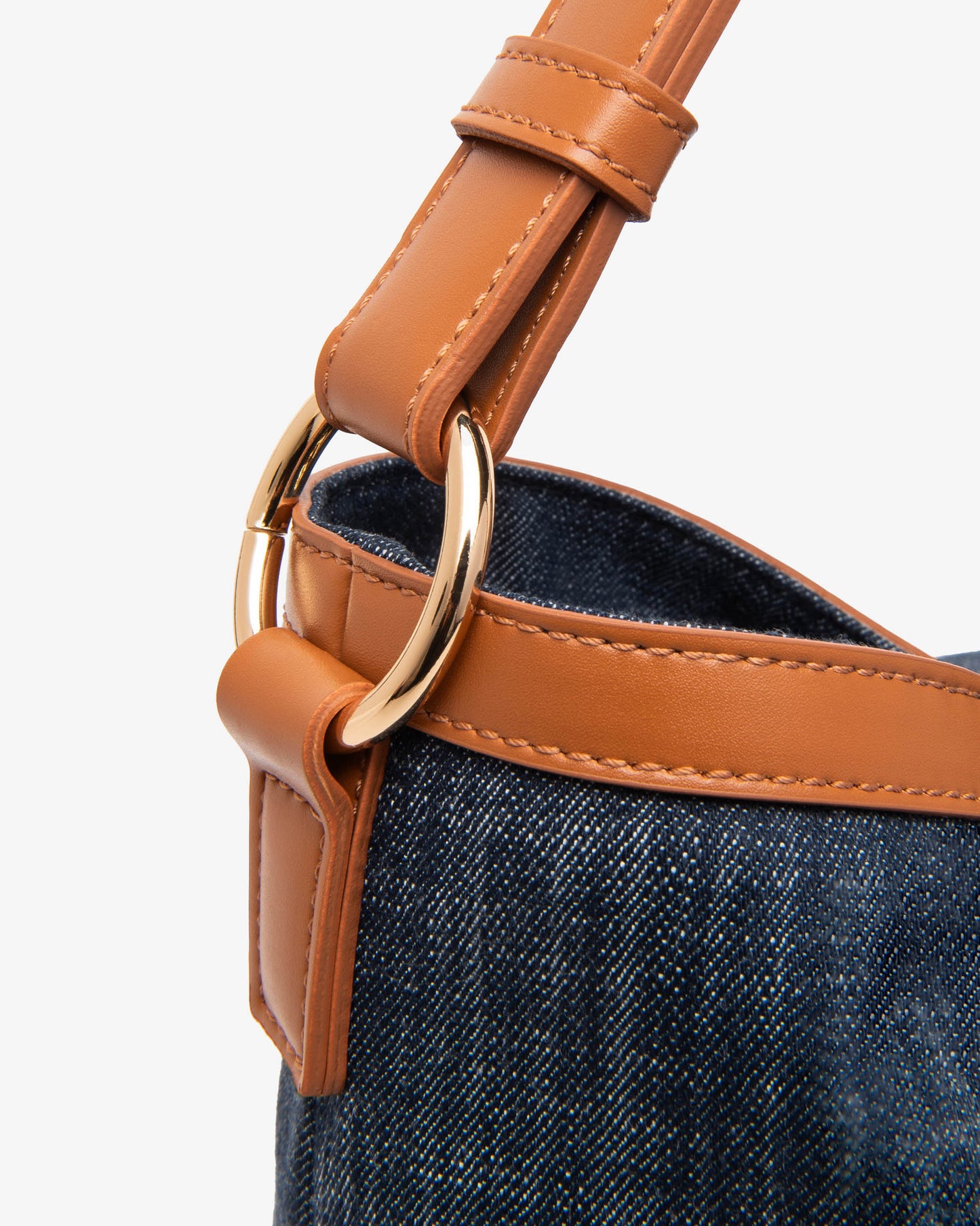 Shopper Nero Giardini Jeans and Leather profiles