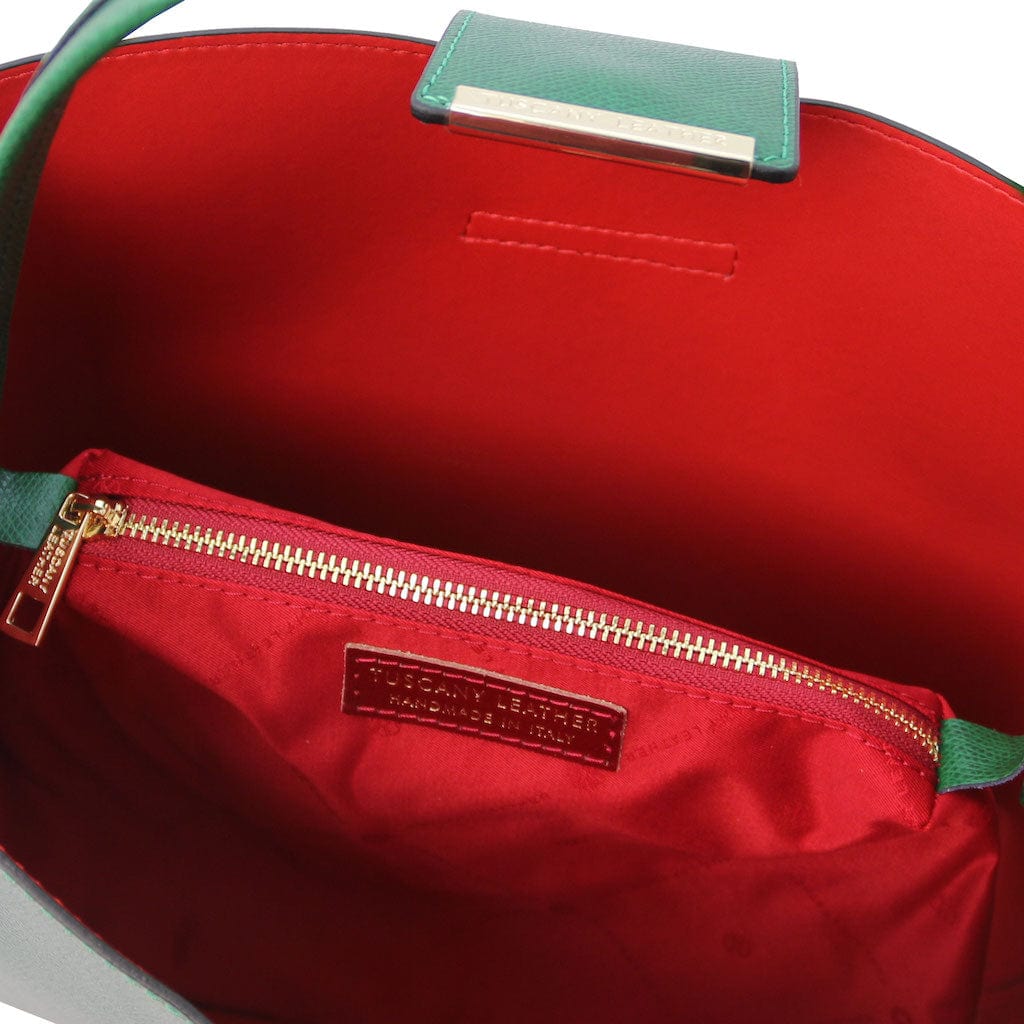 Clio - Palmellato leather bucket bag | TL141690